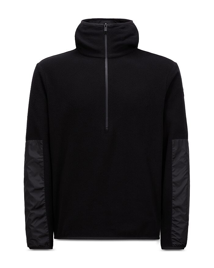 

Moncler Толстовка с молнией до половины, черный