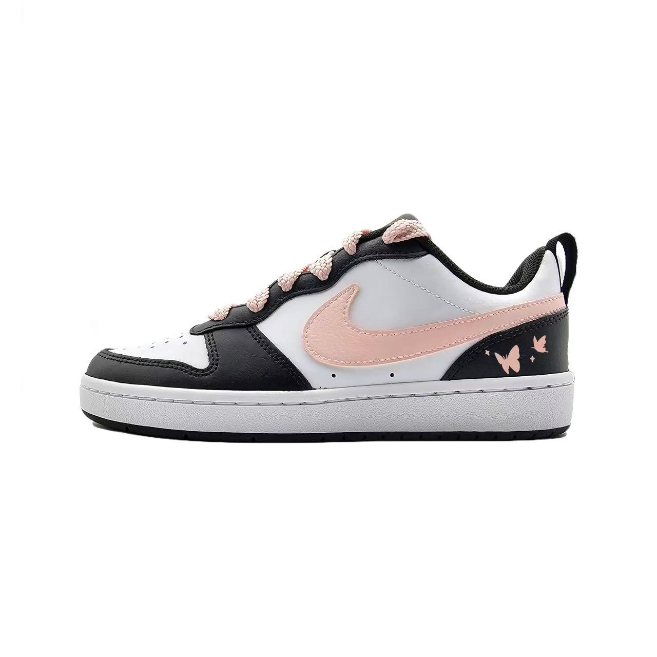

Детские скейтерские кроссовки Court Borough для младших школьников Nike, черный/розовый
