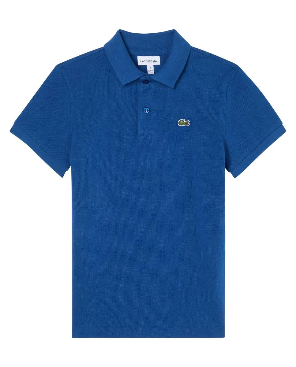 

Поло из пикейной ткани для мальчика Lacoste, синий