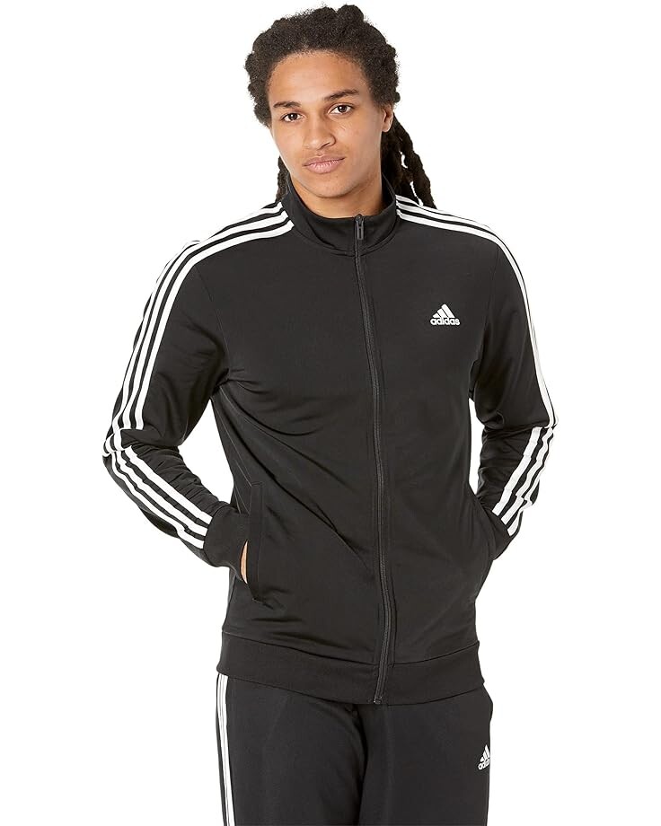 

Куртка adidas Essentials 3-Stripes Tricot Track, цвет Black/White