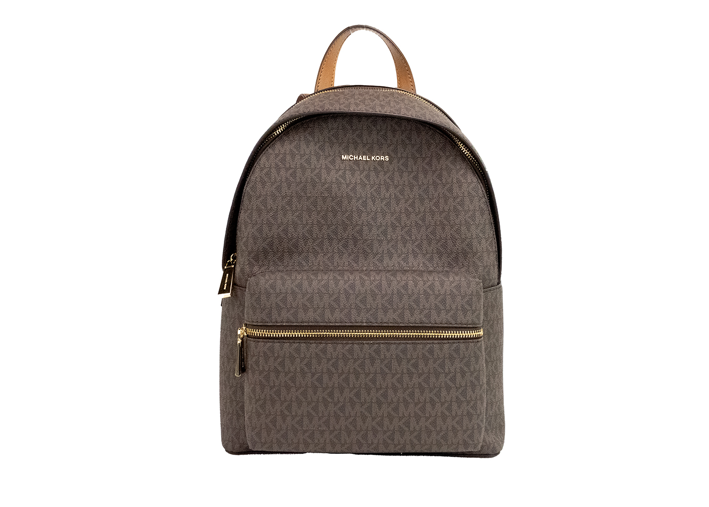 

Сумка-рюкзак для планшета Sally Medium Brown Signature из ПВХ 2 в 1 Michael Kors