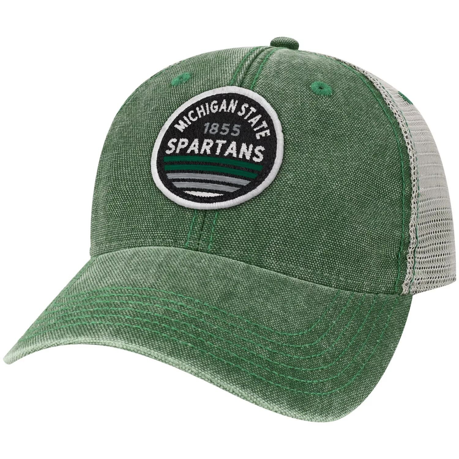 

Мужская зеленая кепка Snapback Trucker Snapback с приборной панелью Michigan State Spartans Sunset Dashboard