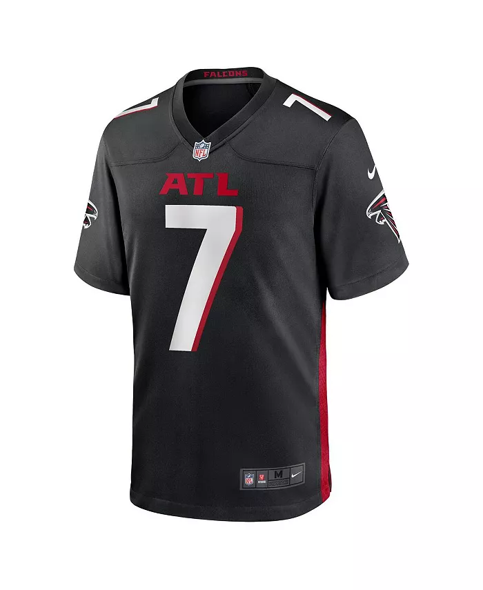 Мужская ретро-игровая футболка Bijan Robinson Atlanta Falcons, выбранного в первом раунде драфта NFL 2023 года Nike, черный — фото 2