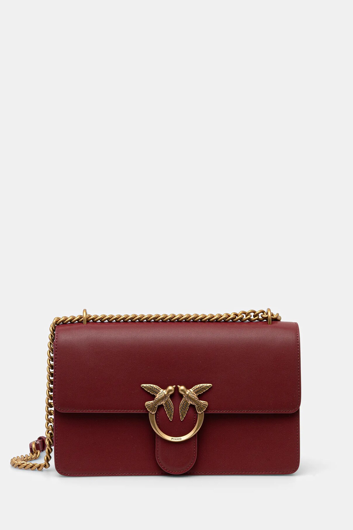 

Сумочка из кожи Pinko, бордовый