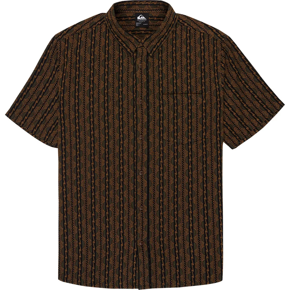

Рубашка с коротким рукавом Quiksilver Horizons, коричневый