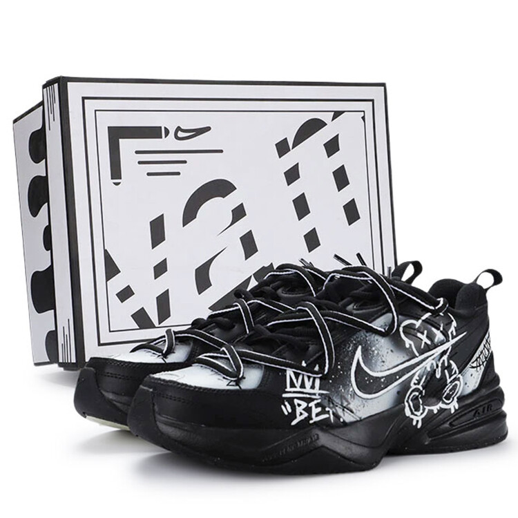 

Кроссовки Nike Air Monarch 4 Chunky Sneakers Unisex Low-top White/black, черный