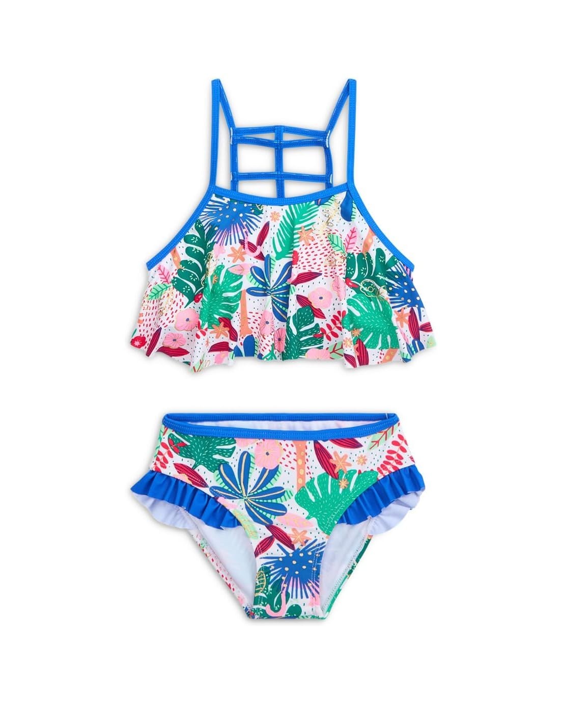 

Детский купальник-бикини Appaman Hermosa, разноцветный, тропический, эластичный, RED338