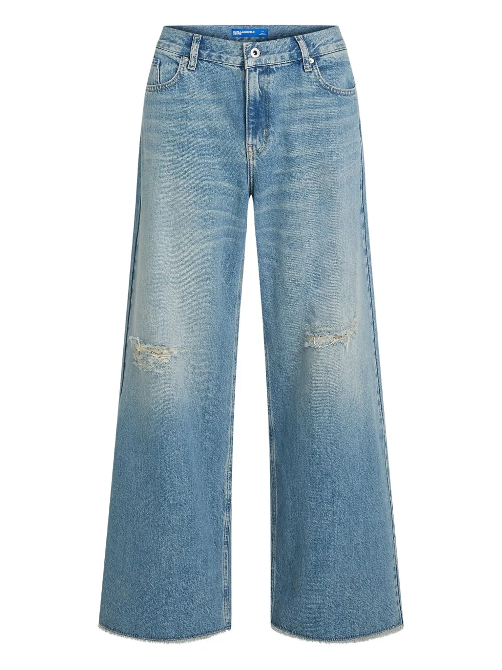 

Джинсы с бахромой Karl Lagerfeld Jeans, синий