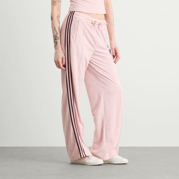 Спортивные штаны из махрового полотенца Adidas, sandy розовый — фото 2