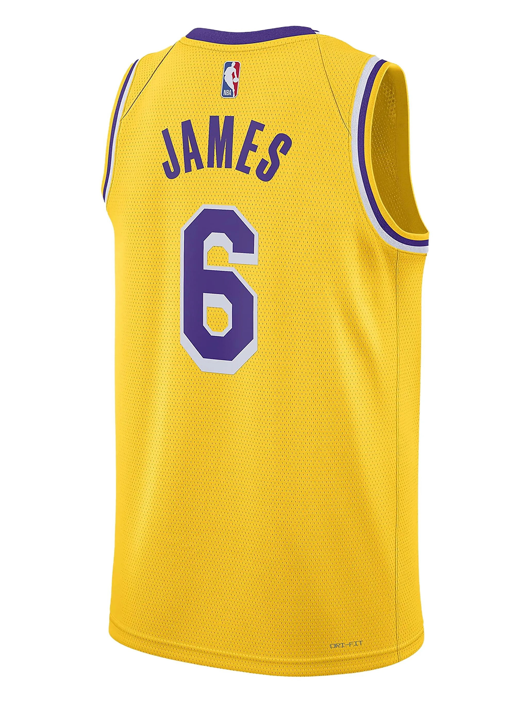 Топ NBA La Lakers Icon Edition Lebron James 2022/23 Nike, желтый — фото 2