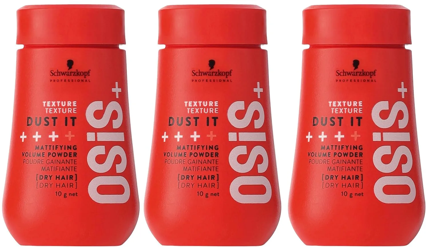 OSiS+ Dust It - Матирующая и текстурирующая пудра для придания объема - Длительная фиксация, сильный контроль и разделение прядей для различных причесок. 29.76 г (3 шт.)