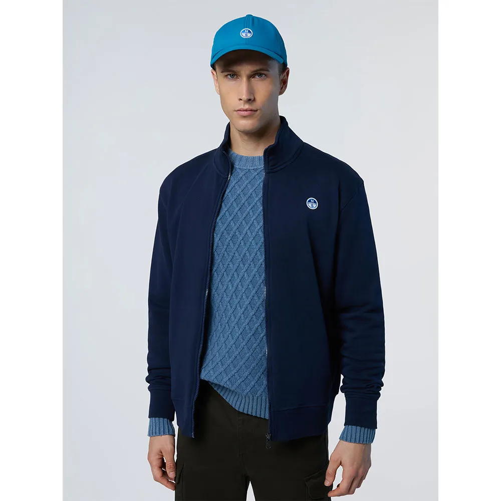 

Толстовка North Sails Logo full zip, синий