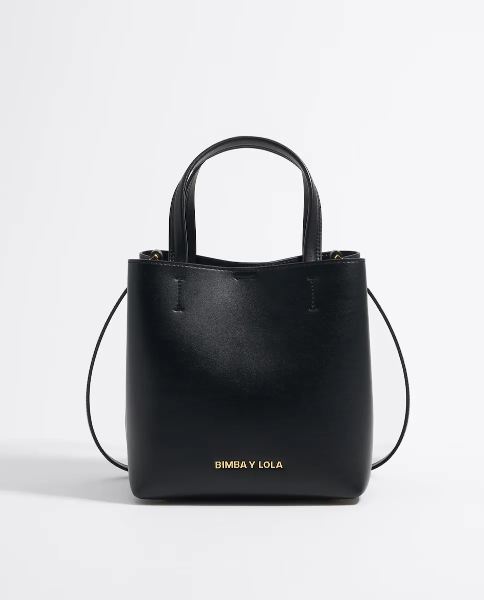 

Маленькая кожаная сумочка в стиле чихуахуа, трансформируемая в сумку через плечо Bimba y Lola, черный