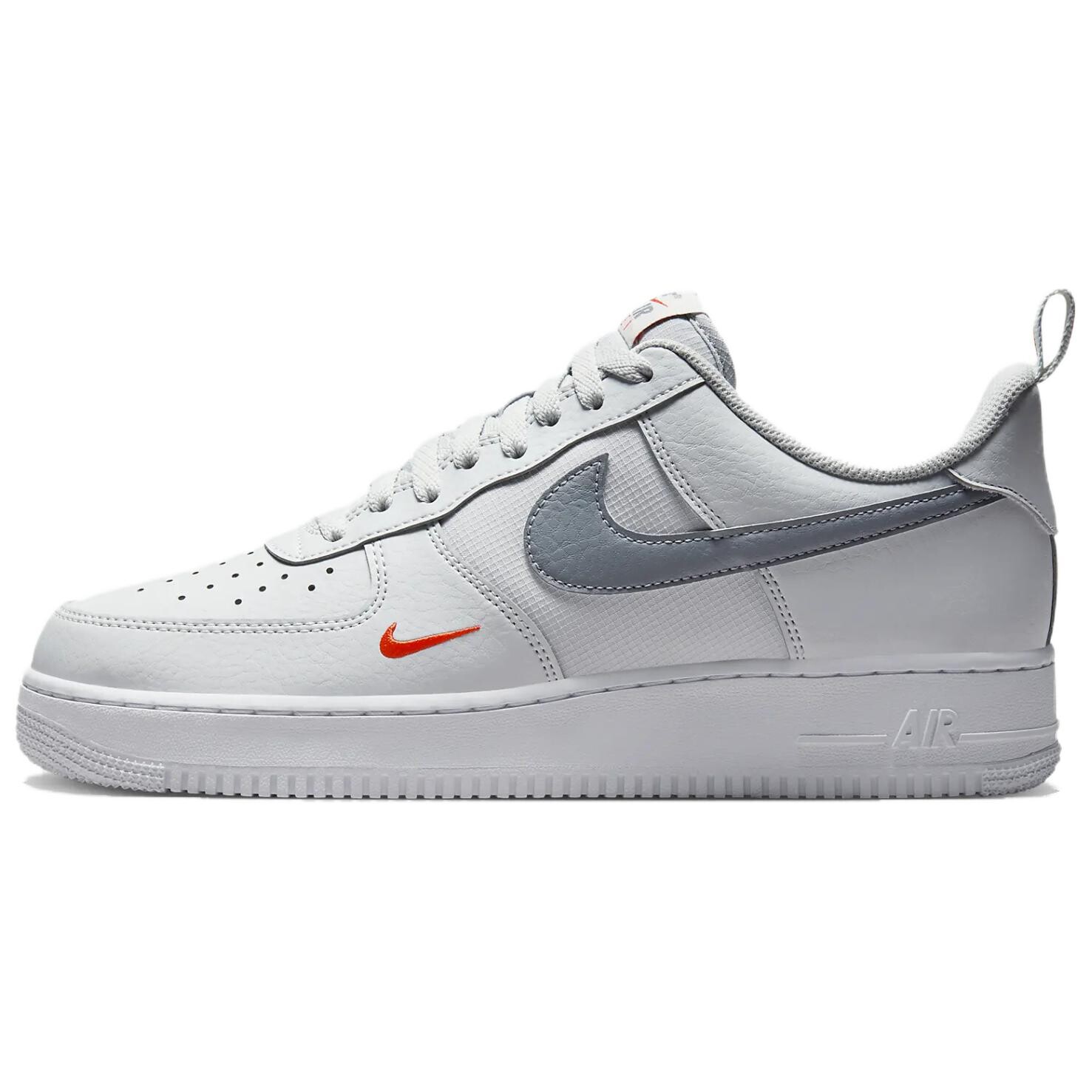 

Кроссовки Nike Air Force 1 '07 'Photon Dust Safety Orange', белый/серый