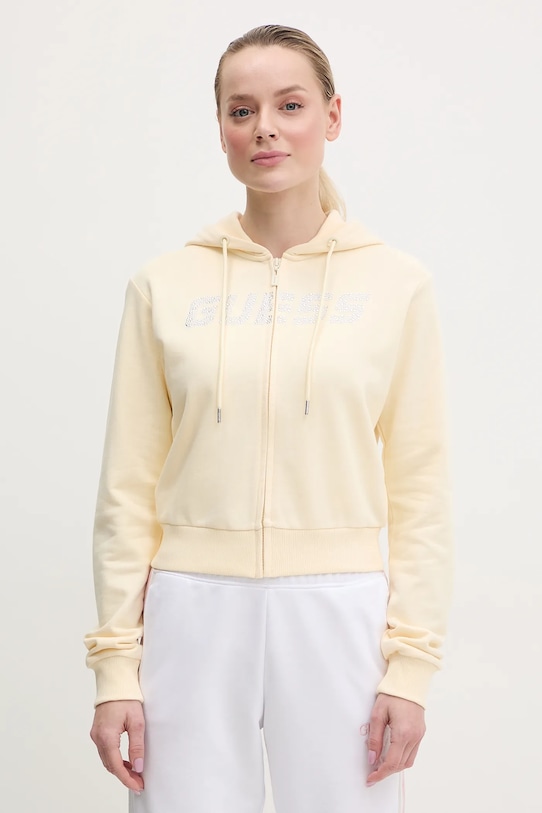 

Хлопковая толстовка PRIMULA Guess, желтый
