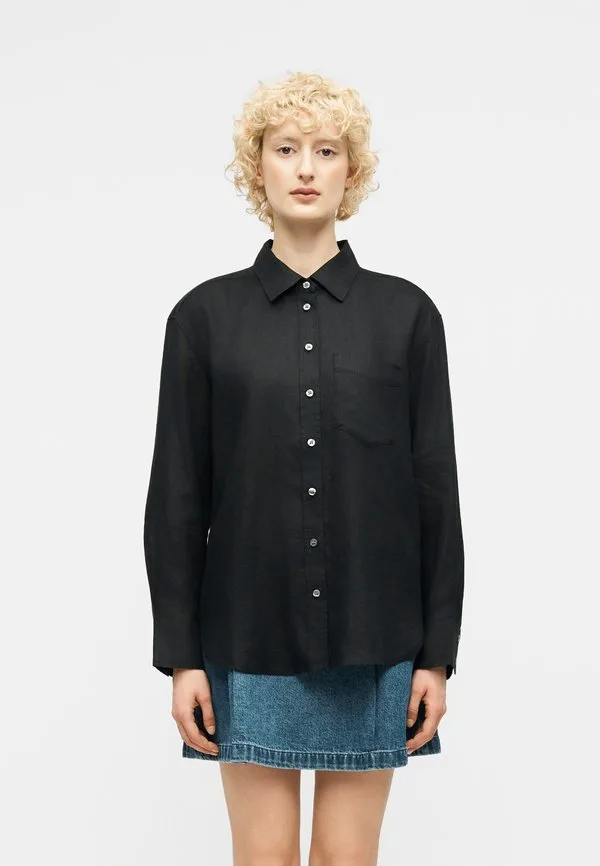Свободная рубашка-блузка на пуговицах Gap, Black