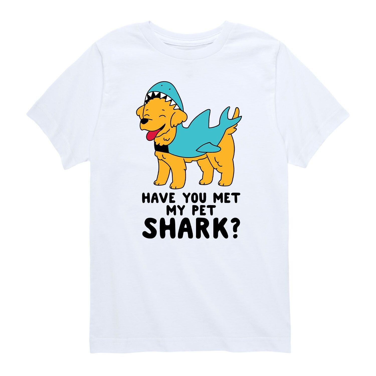 

Футболка с рисунком My Pet Shark для мальчиков 8–20 лет Licensed Character, белый