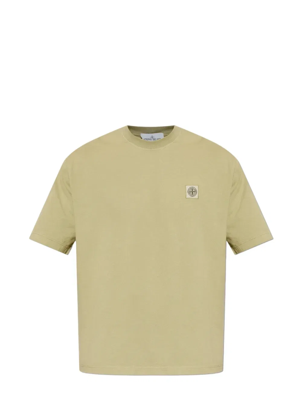 Футболка с логотипом-нашивкой Stone Island, зеленый