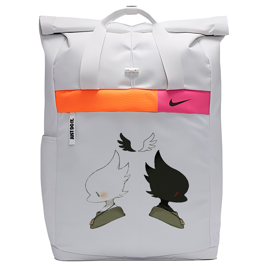 

Nike Тканевый рюкзак унисекс светло-серый, Black/White Angel