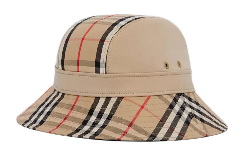 Burberry Женская суперновая клетчатая шляпа-ведро медового бежевого цвета, Honeys Beige — фото 3