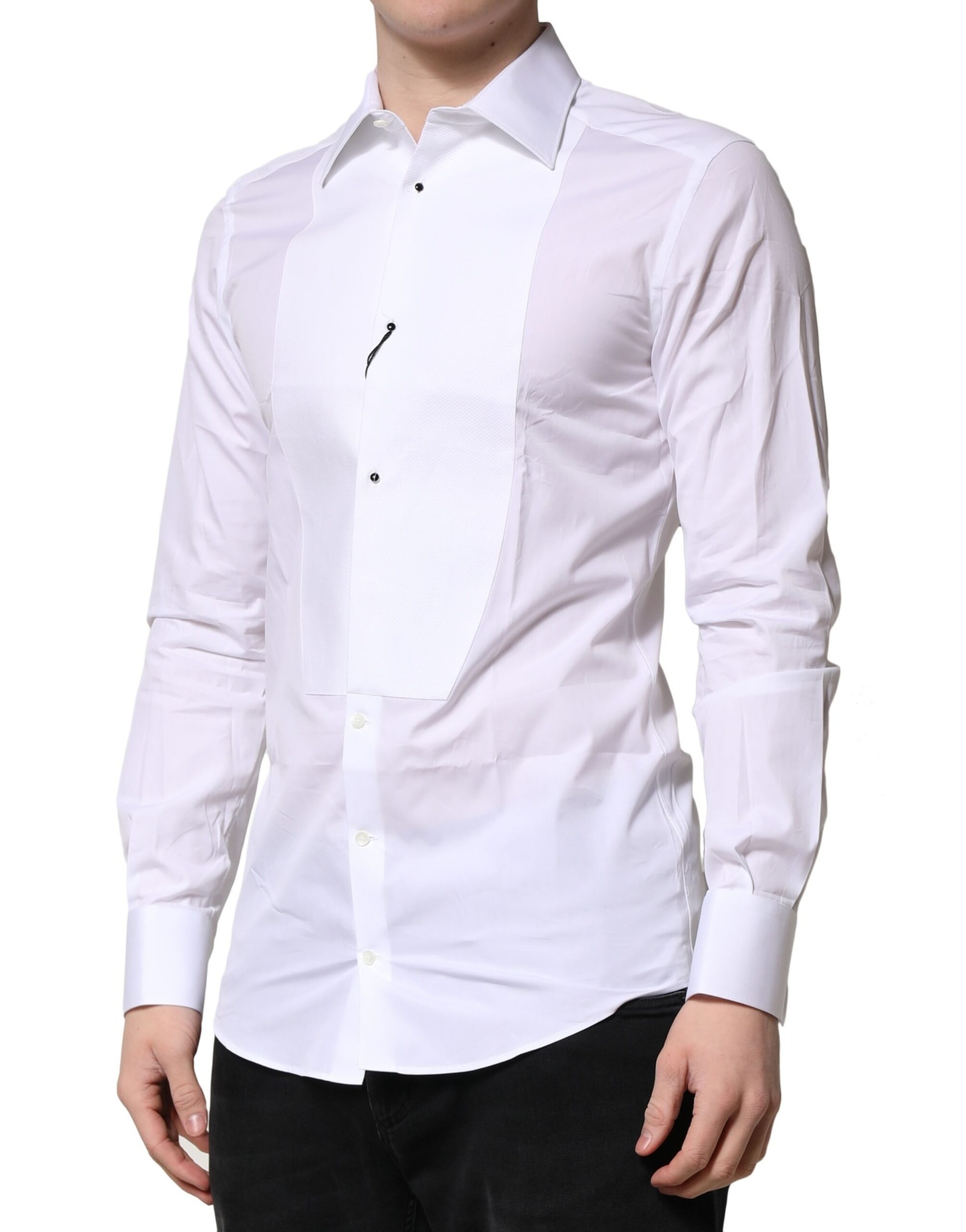 Белое золото Корона Хлопковое платье Торжественная рубашка Dolce & Gabbana, White — фото 2