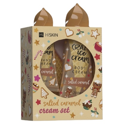 

Крем для рук и тела Crazy Ice Cream с соленой карамелью Hiskinset