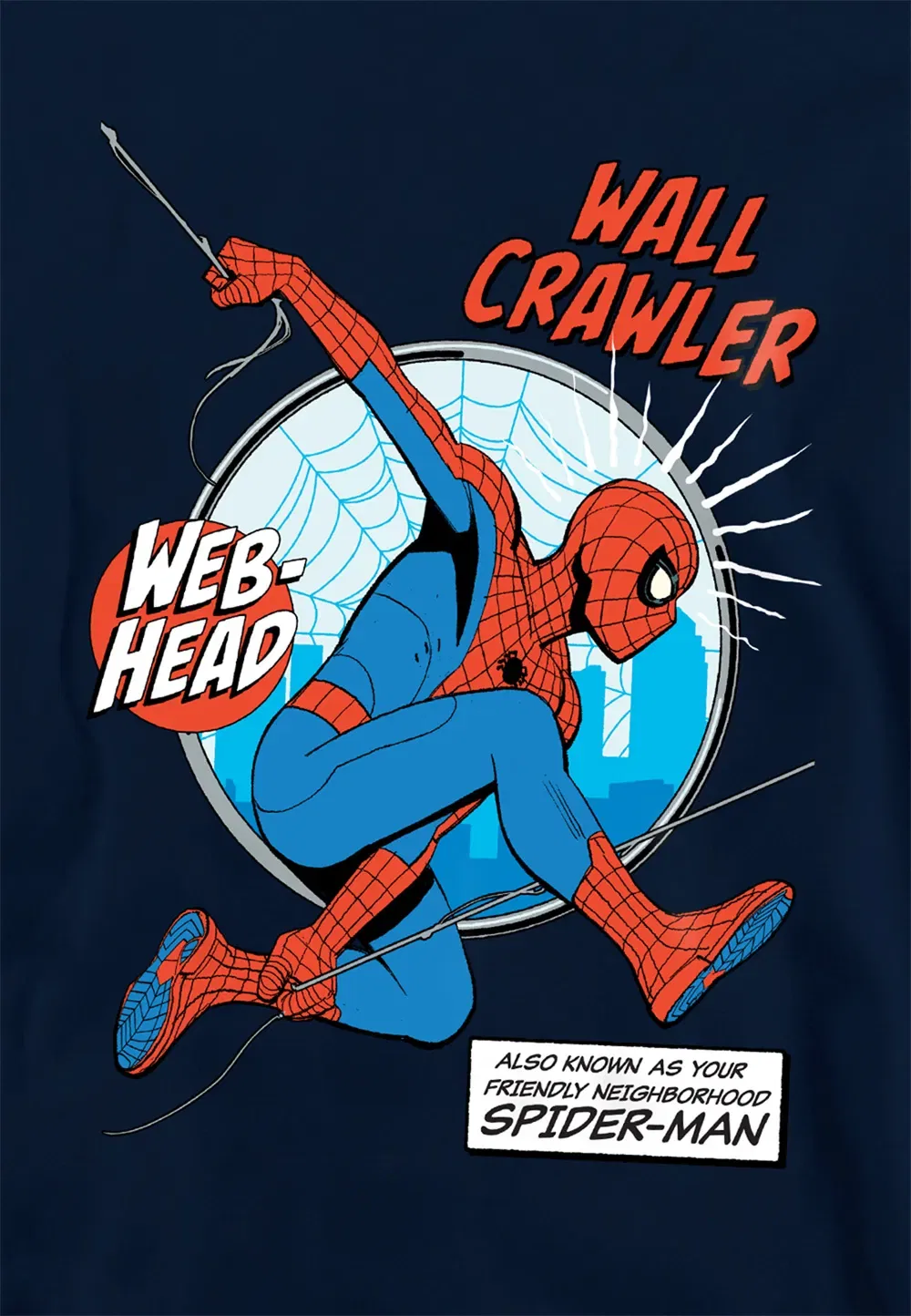 Детская худи Marvel Friendly Neighborhood Spiderman, темно-синий — фото 2