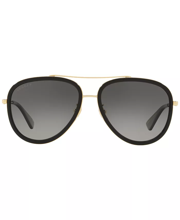 Женские поляризационные солнцезащитные очки, GG0062S Gucci, черный — фото 2