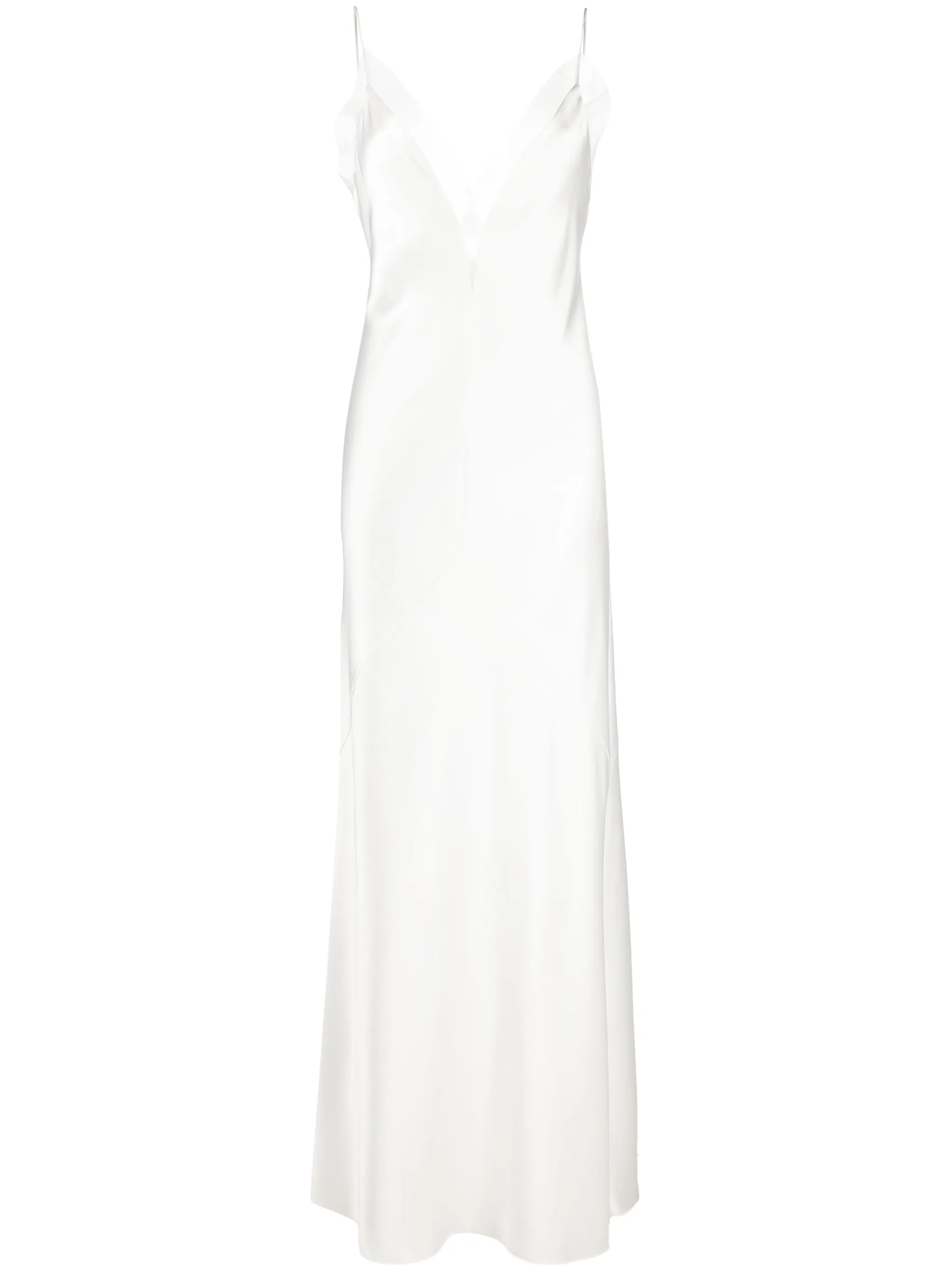 

Шелковое платье макси Lotus Flower Mach & Mach, белый