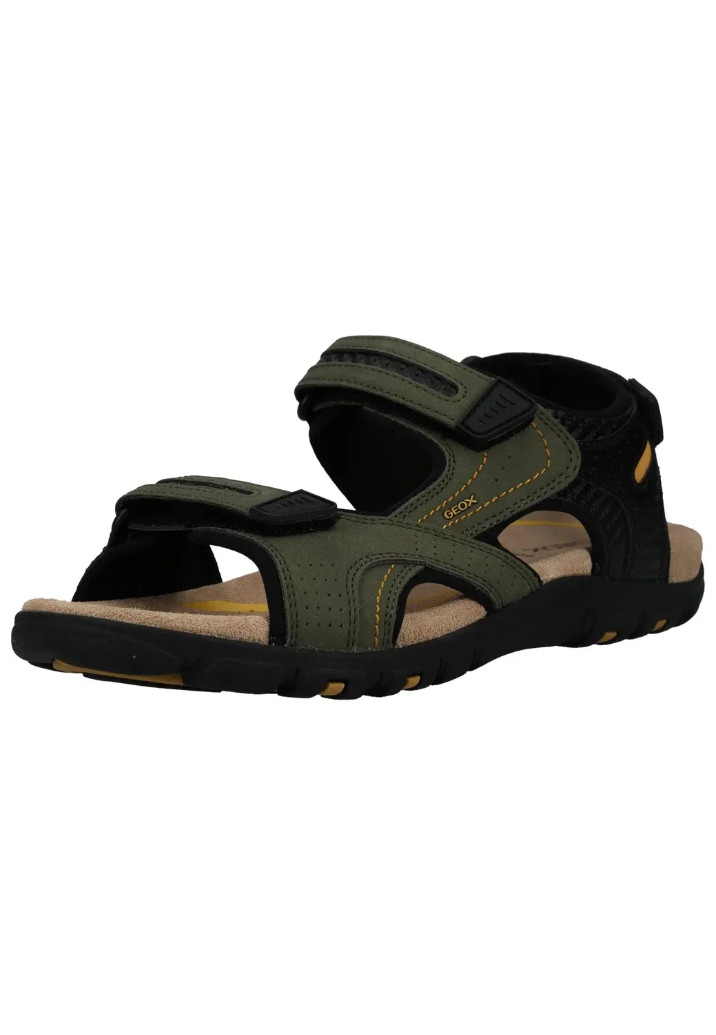 Сандалии треккинговые Geox, schwarz/grün