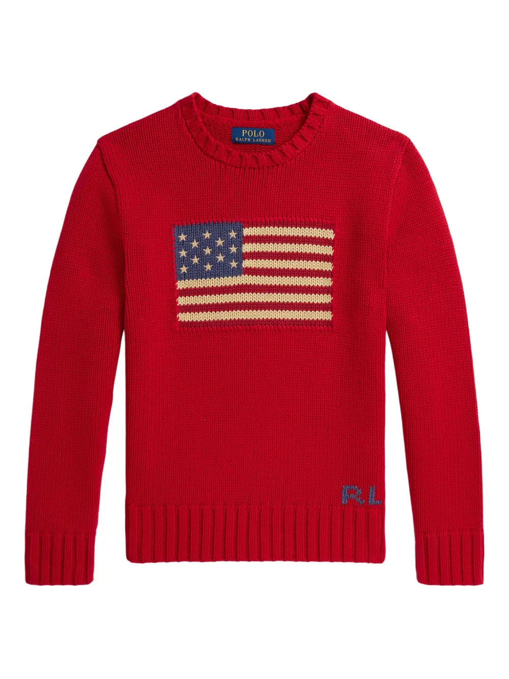 

Свитер вязки интарсия Polo Ralph Lauren Kids, красный