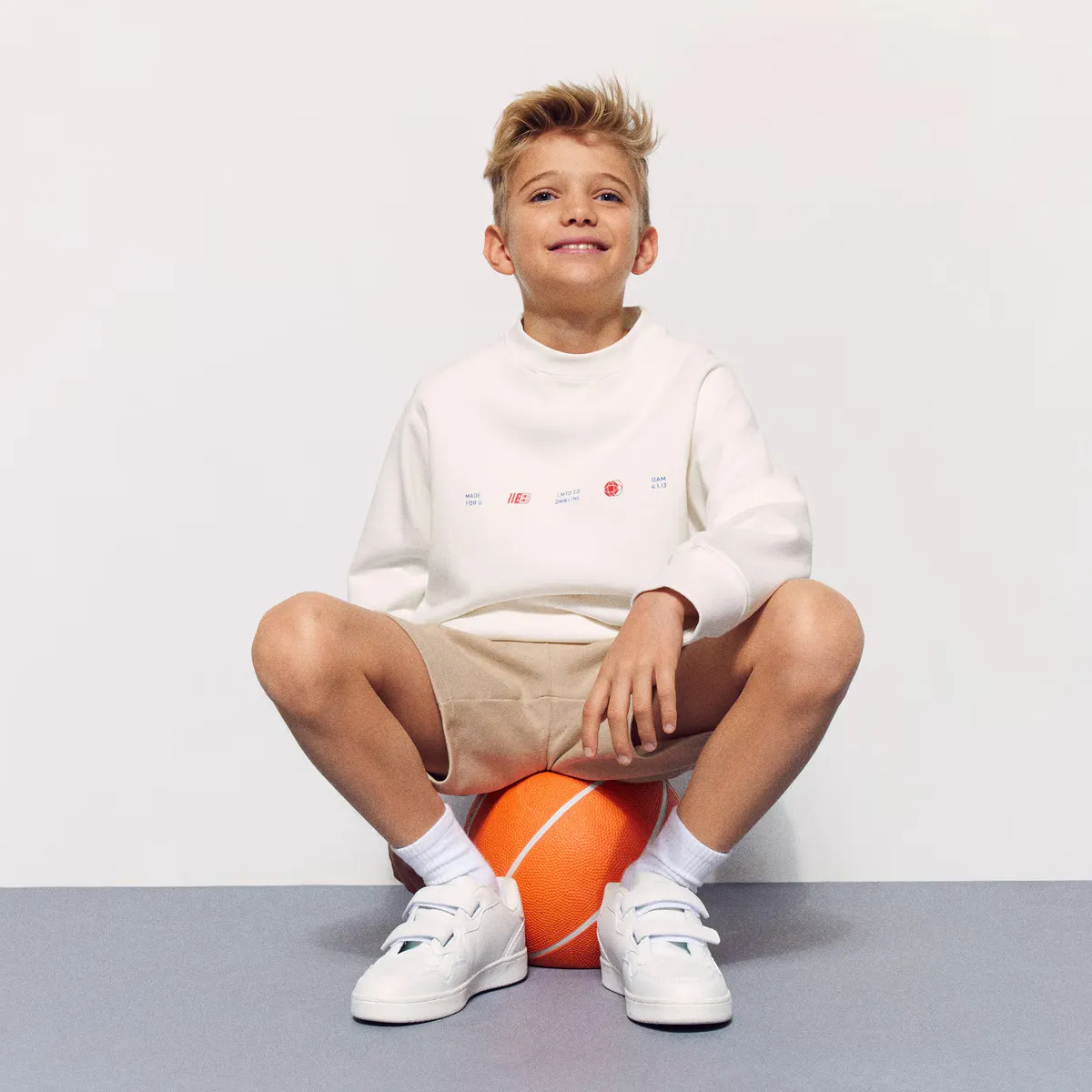 

Boomerang Sportcasual толстовка с круглым вырезом для мальчика, цвет 150 Vainilla