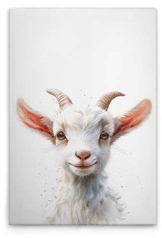 

Картина на холсте A.S. Création Baby Billy Goat цвет weissbeigerosa