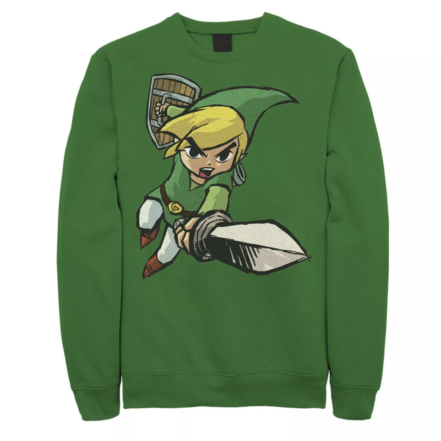 

Мужские флисовые брюки Zelda Spirit Tracks Link Portrait Licensed Character