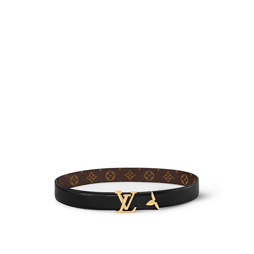 

Ремень Pretty LV 30 мм с возможностью двусторонней застежки Louis Vuitton, черный