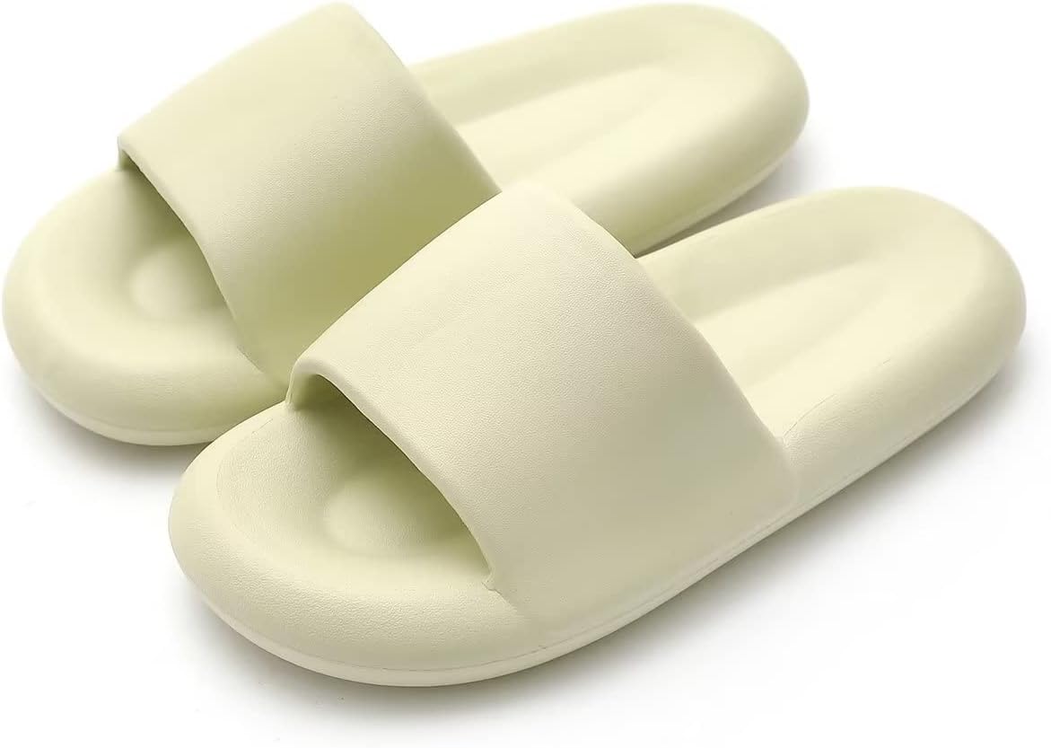 

Мужские и женские домашние тапочки с антивскользящей мягкой подошвой для ванной, пляжа и отеля Zonkacen, зеленый