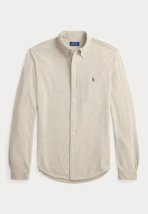 Легкая сетчатая рубашка Polo Ralph Lauren, Tuscan Beige Heather — фото 4