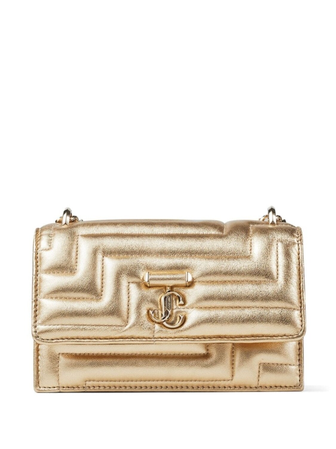 

Стеганая мини-сумка Jimmy Choo Bohemia, золотистый