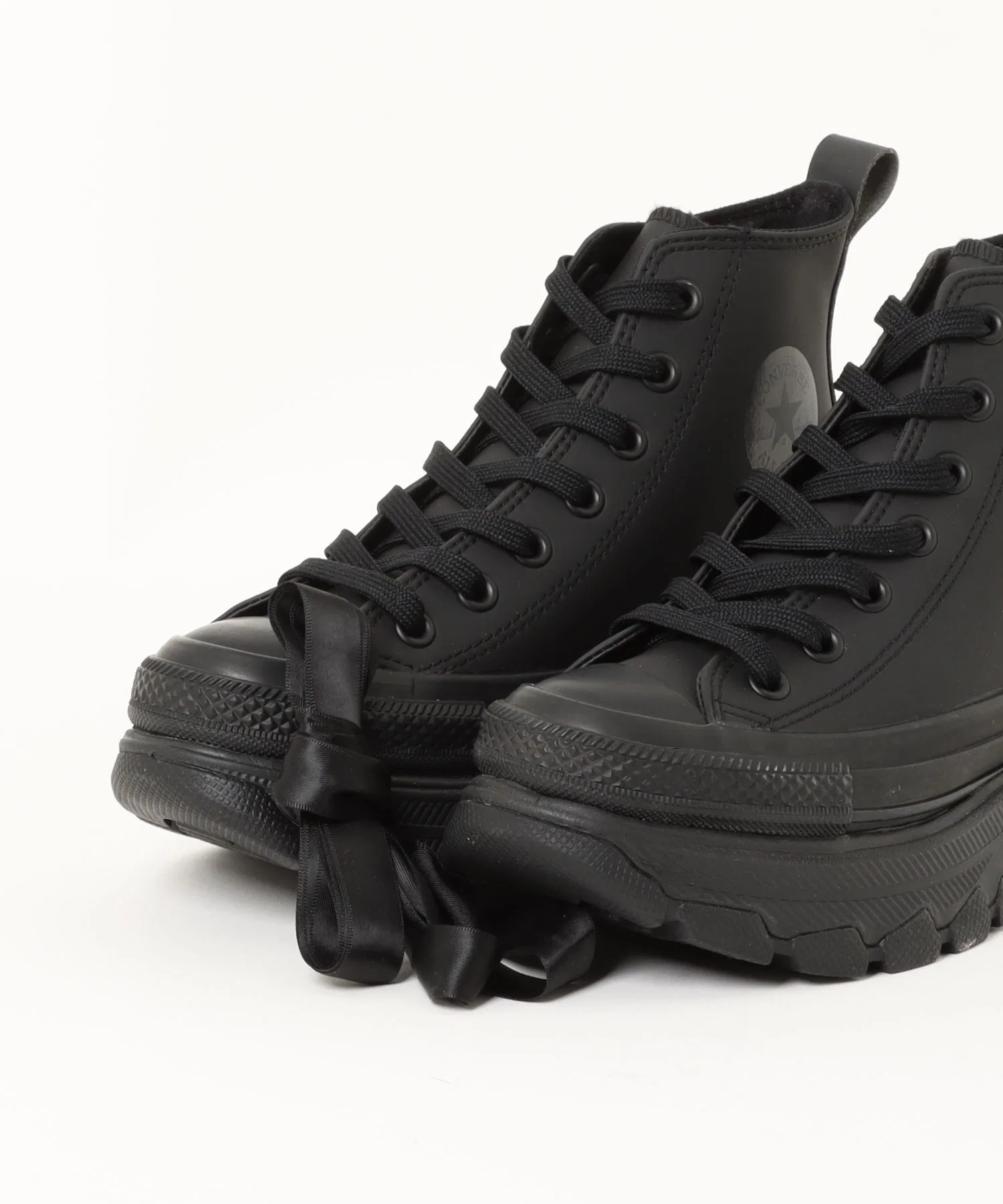 Мужские высокие кроссовки CONVERSE All Star Trekwave WR SL HI чёрные — фото 4