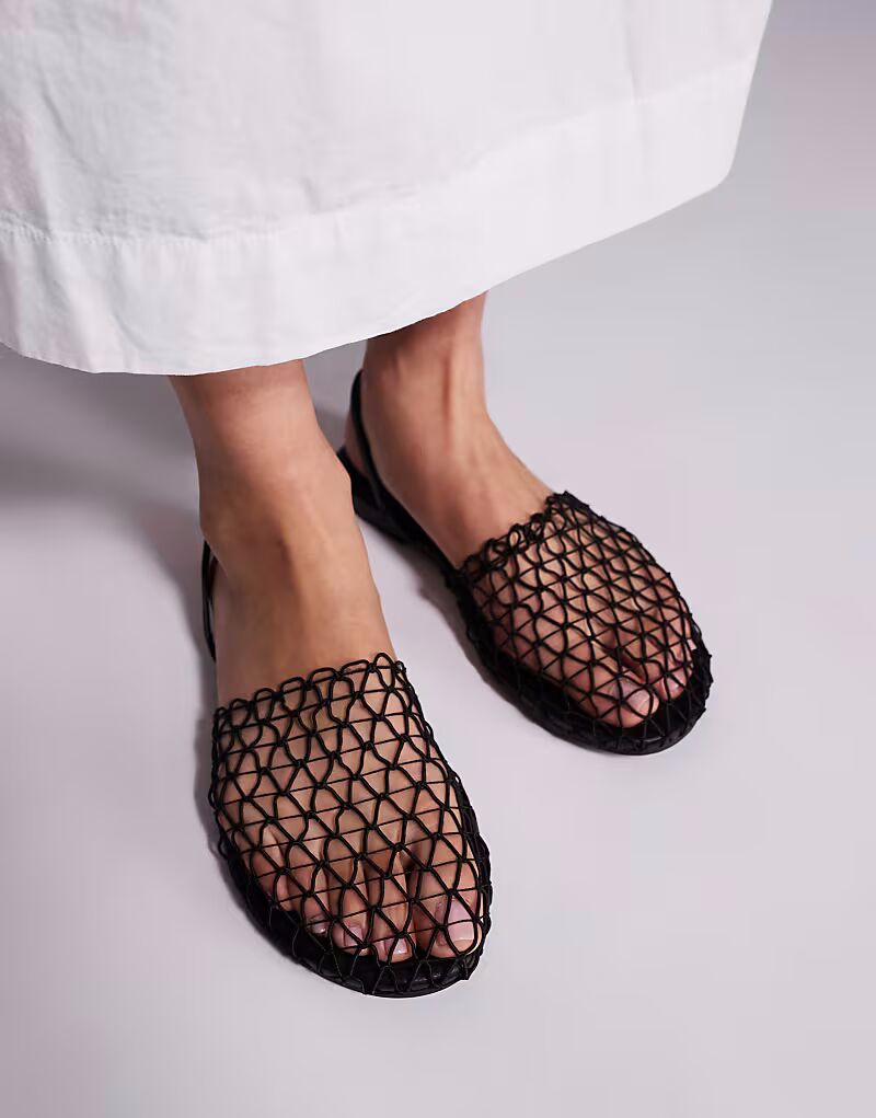 Туфли Simmi London Avianna сетчатые черного цвета SIMMI Shoes — фото 2