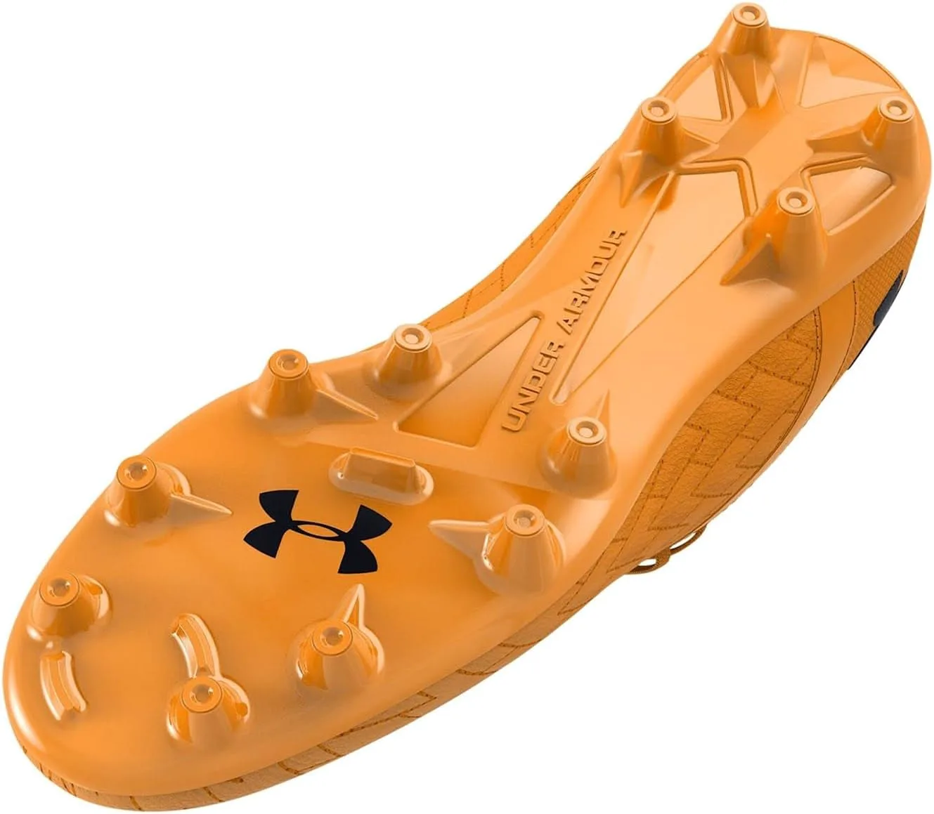 Бутсы для футбола на твердое покрытие Under Armour Clone Megnetico Premier 2.0 для мужчин, оранжевый/желтый/черный — фото 4