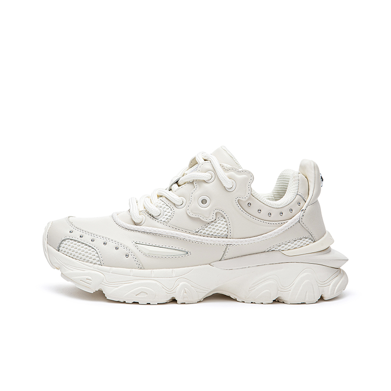 

Ed Hardy ACC амортизирующие износостойкие низкие массивные кроссовки унисекс цвет слоновая кость белый, цвет Ivory White