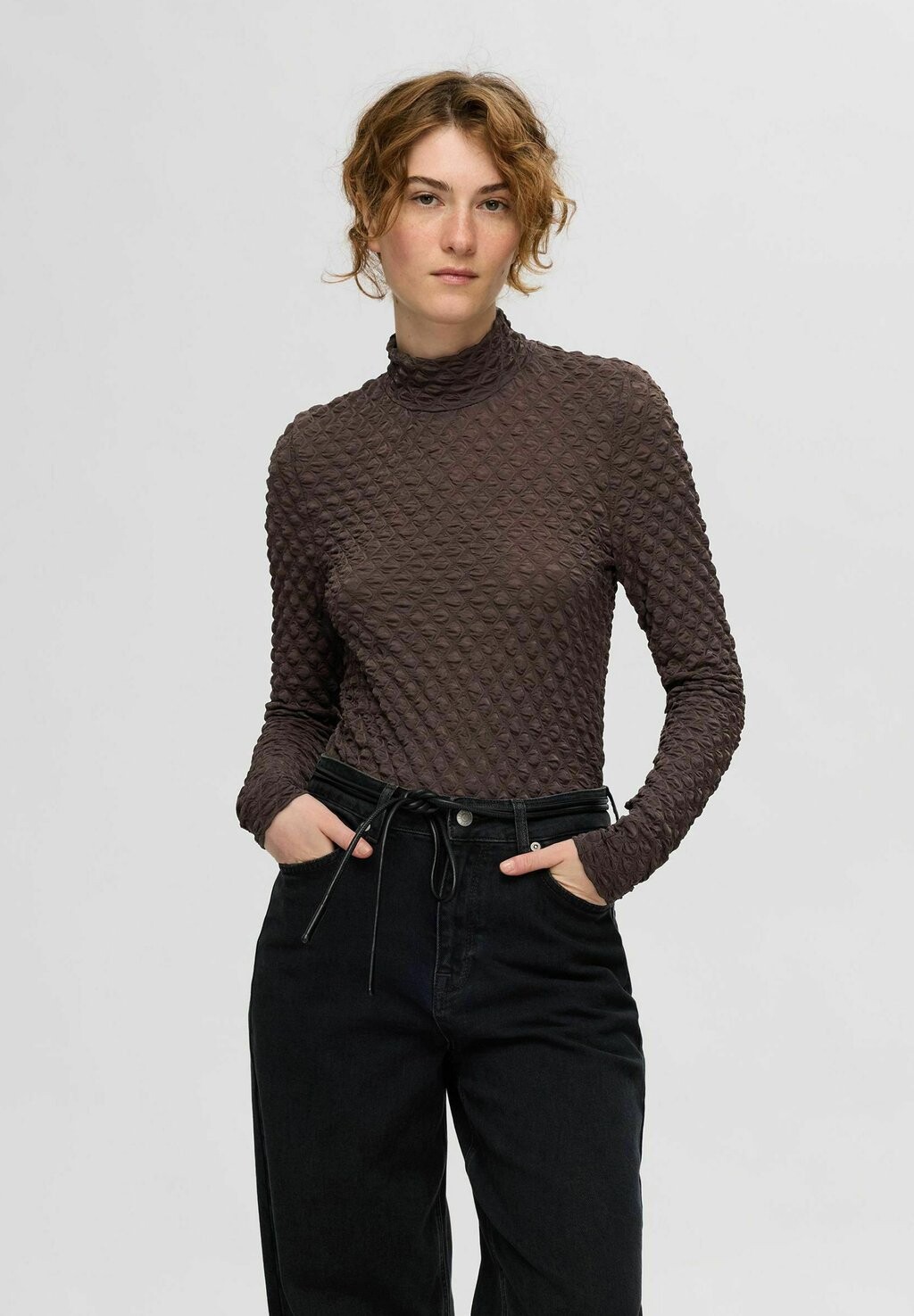 

Джемпер Selected Femme, цвет Mottled Brown