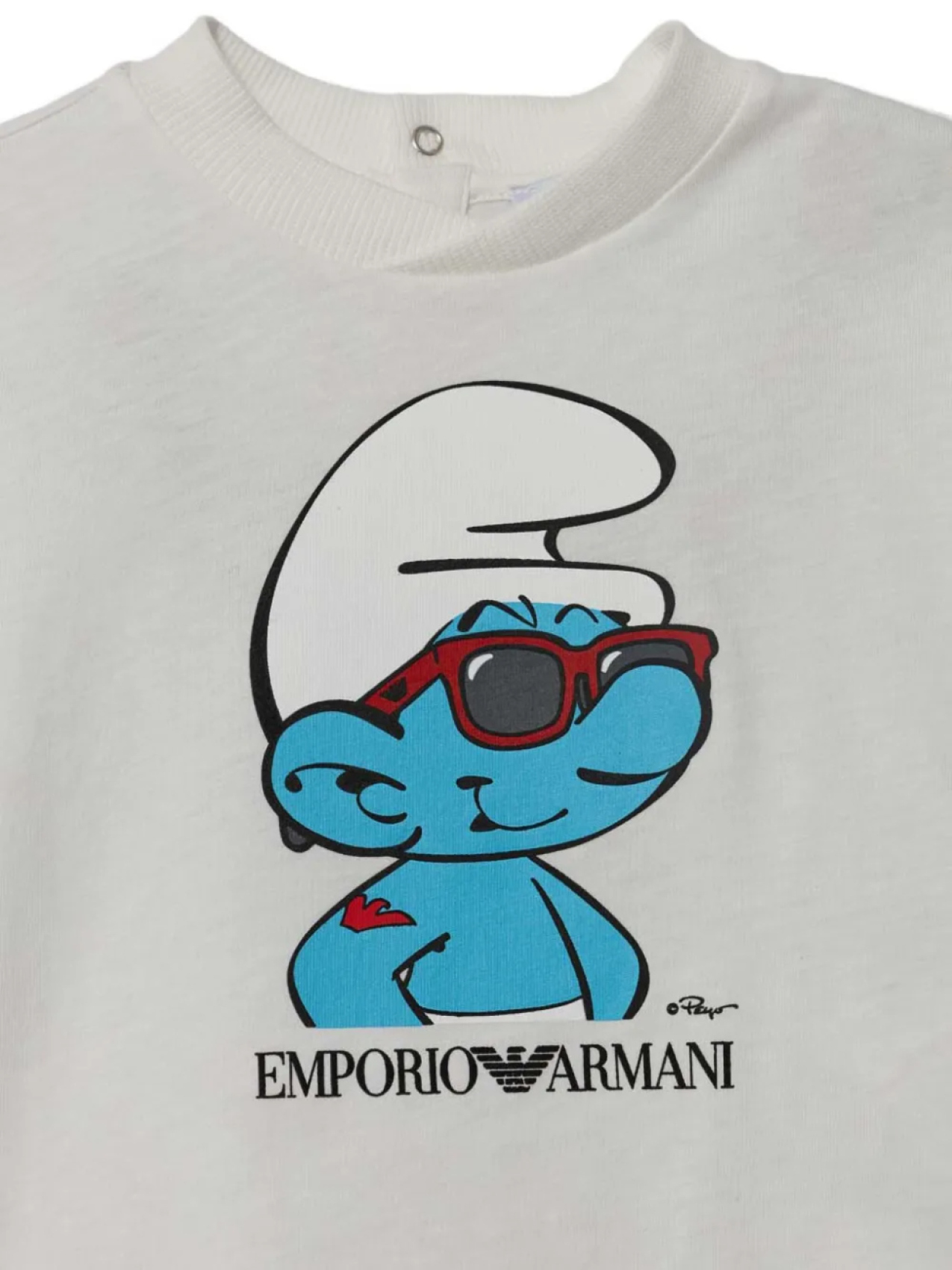 Футболка с графичным принтом Emporio Armani Kids, белый — фото 3