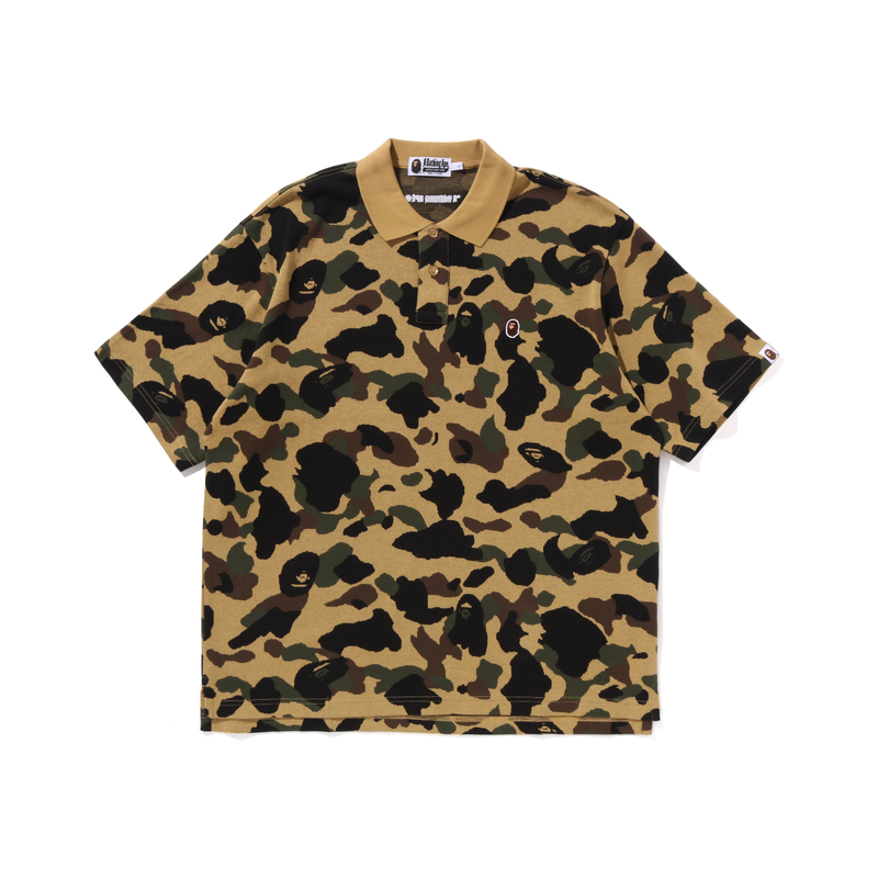 

Футболка-поло с короткими рукавами A BATHING APE, хаки