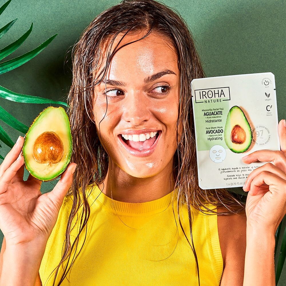 Маска для лица Iroha Nature — Mascarilla facial tisú hidratante con aguacate — фото 3