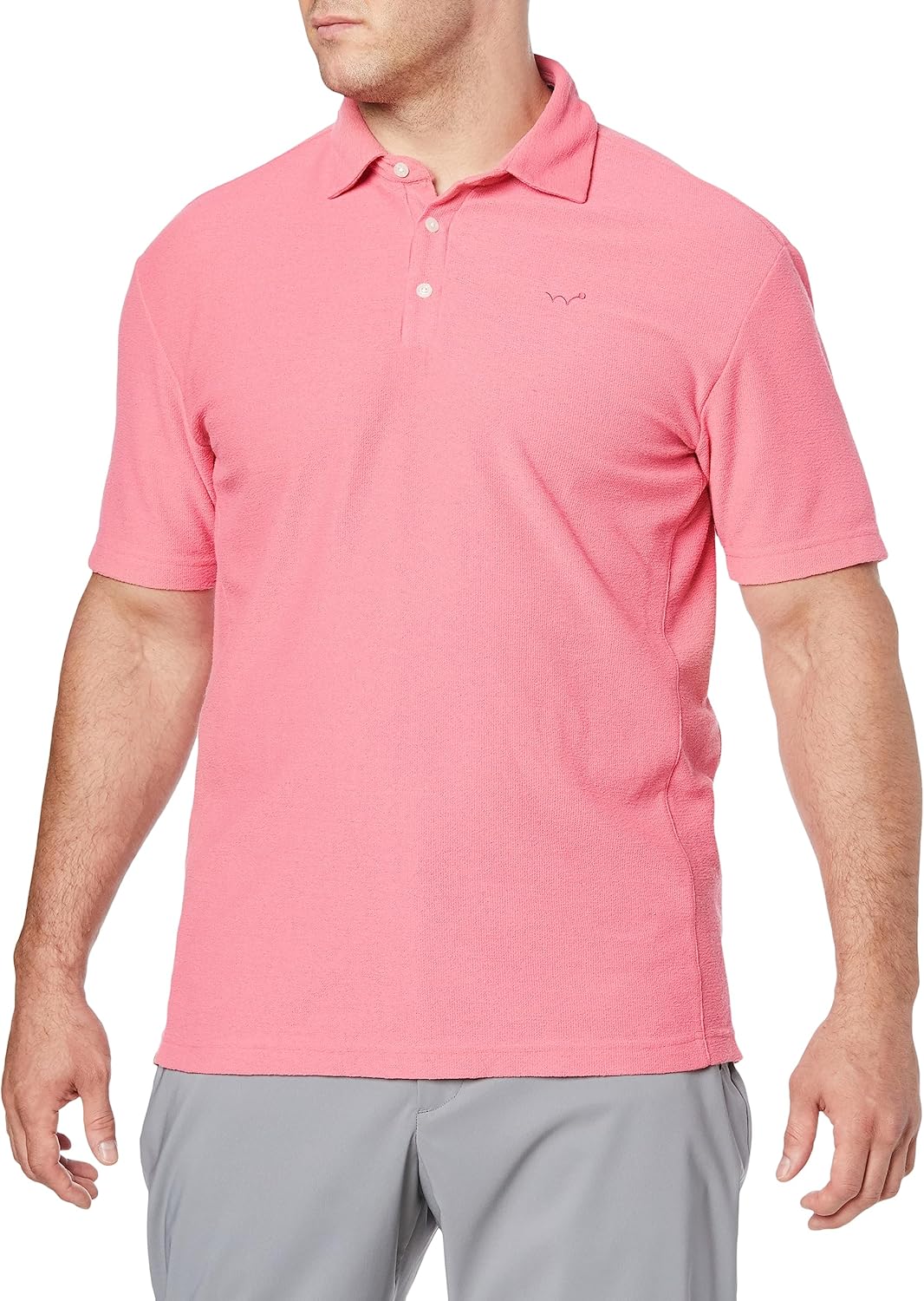 

Мужская рубашка для гольфа Edwin GOLF EDG521, ворсистая ткань Dry Mix, поло, впитывающая влагу, быстросохнущая, короткий рукав, одежда для гольфа, большой размер, кораллово-розовый