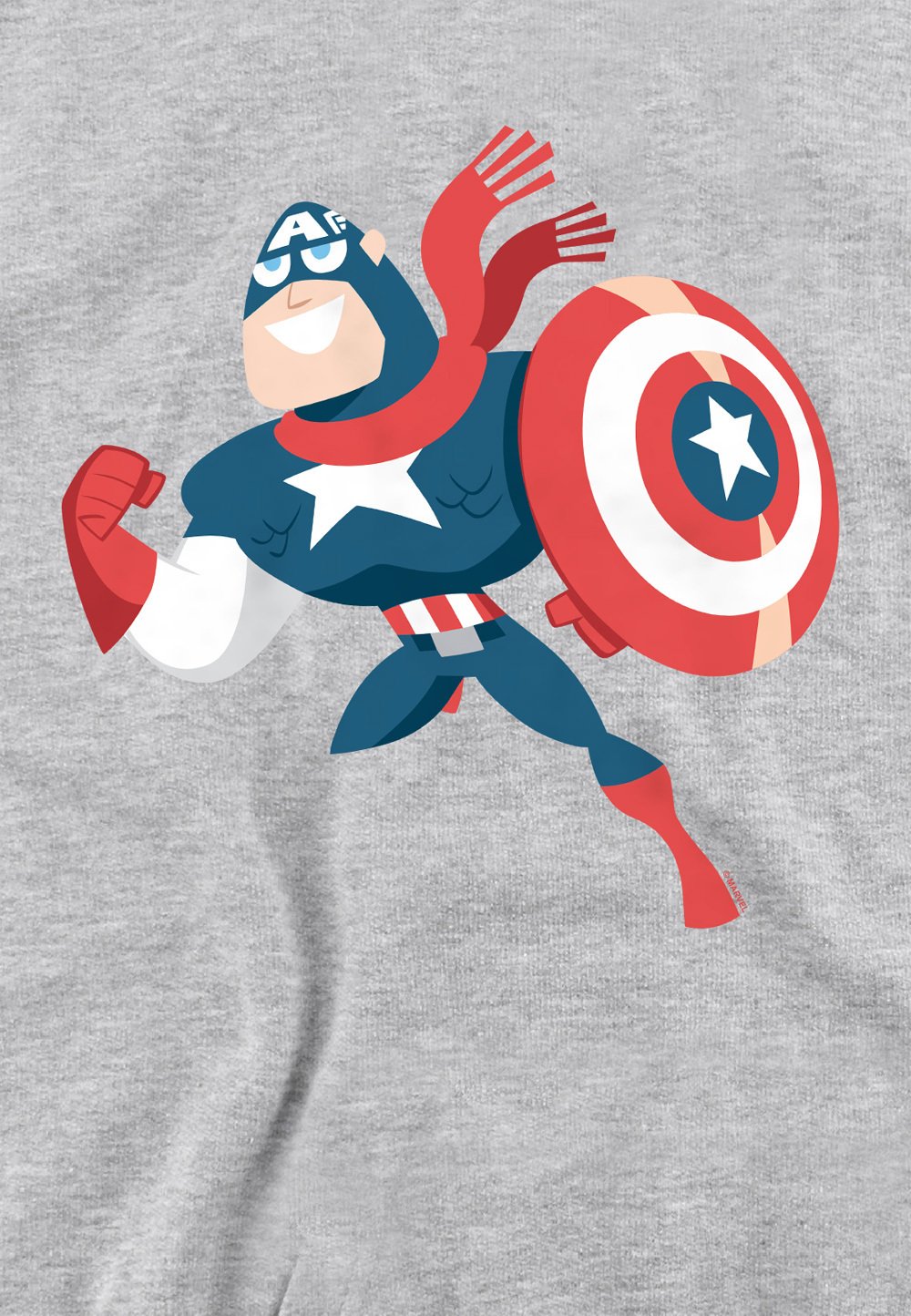 

Толстовка CAPTAIN AMERICA HOLIDAY OUTFIT PRINT Marvel, серый