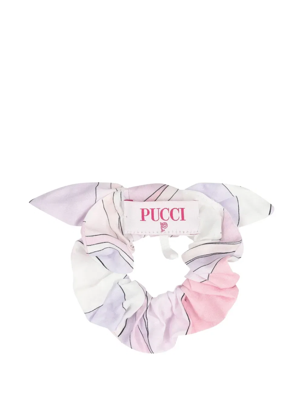 Полосатая резинка для волос Pucci Junior, розовый — фото 2