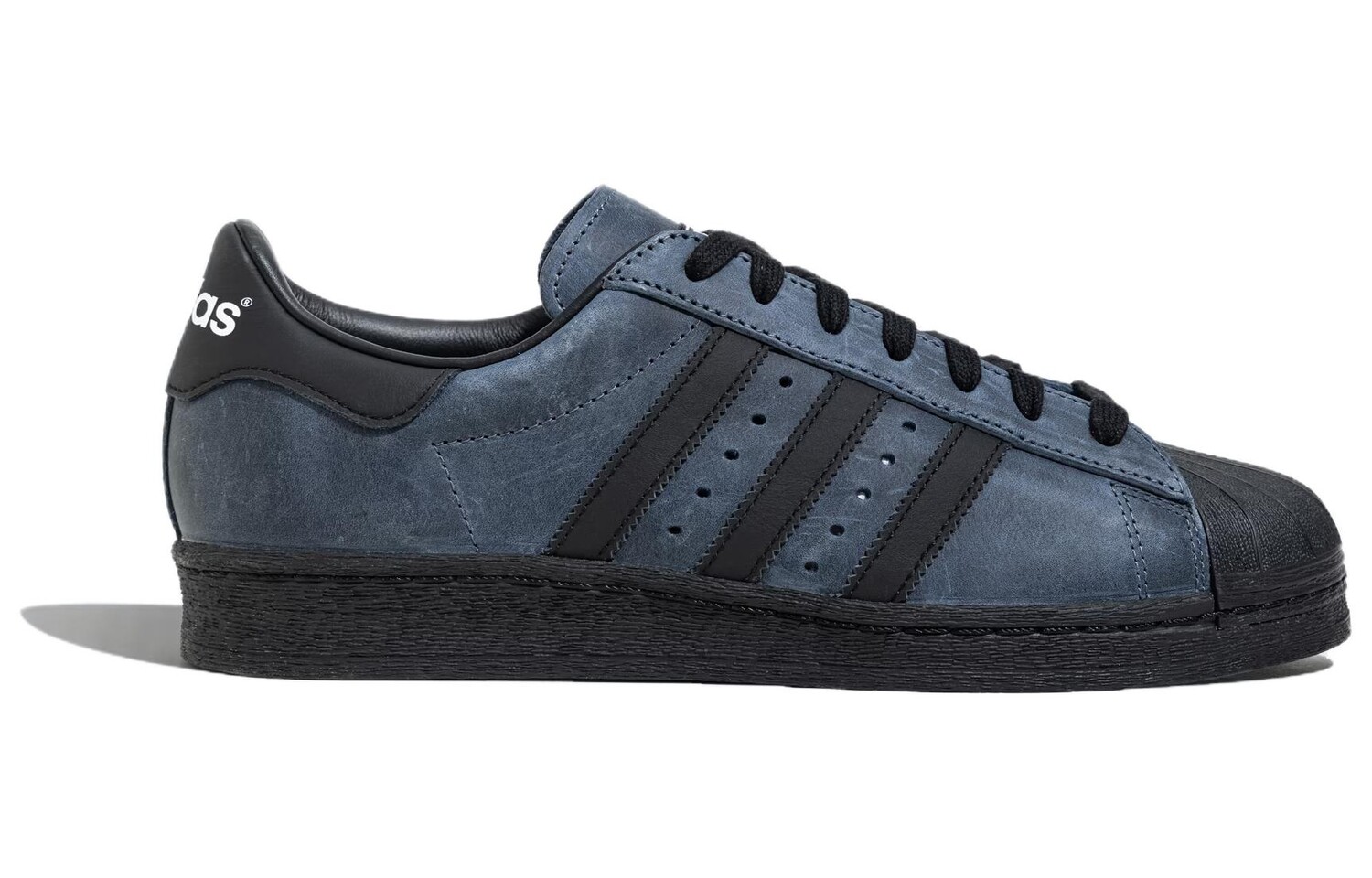 Adidas originals Superstar Обувь для скейтбординга унисекс, Black/Blue — фото 2